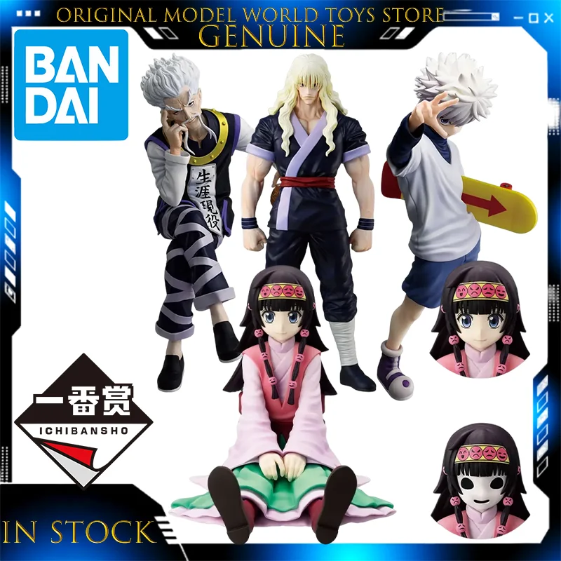 original-bandai-ichiban-kuji-hunter-hunter-zaoldyeck-family-zeno-silva-killua-zaoldyeck-alluka-anime-figure-action-model-toys