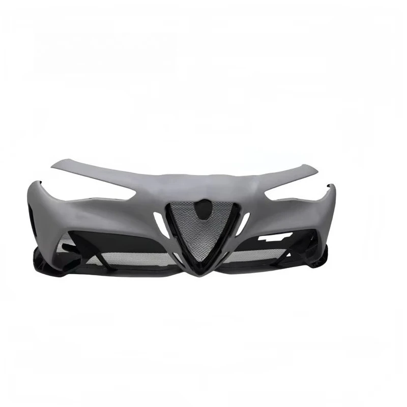 

GTAM Front Bumper Carbon Fiber Body Kit with Black Polished Finish and Easy Installation for Alfa Romeo Giulia Upgrade