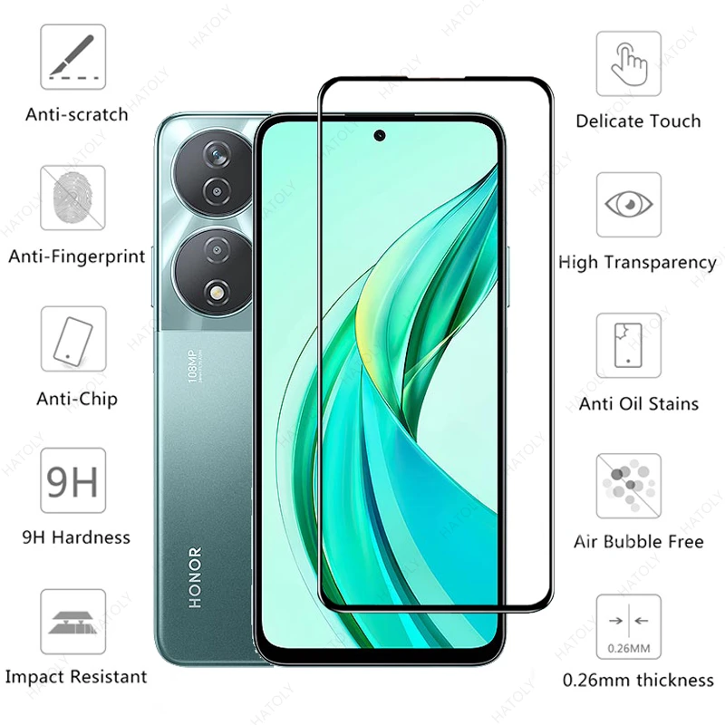 Tempered Glass for Honor 90 Smart Glass for Honor 90 Smart Front Film Screen Protector Phone Camera Len Film for Honor 90 Smart