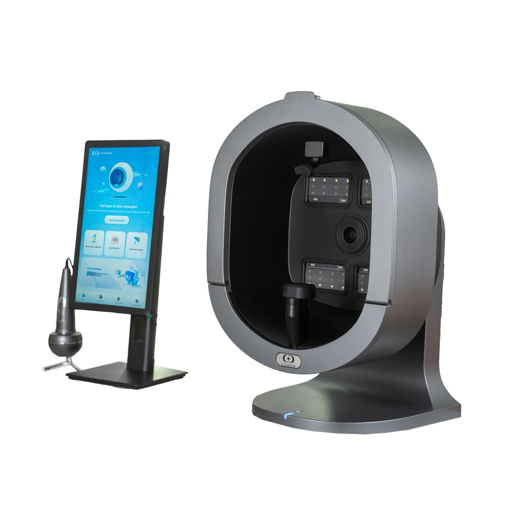 Analyseur de peau professionnel, Scanner facial 3d, Test intelligent AI, Instrument d'analyse de balayage facial, 2025