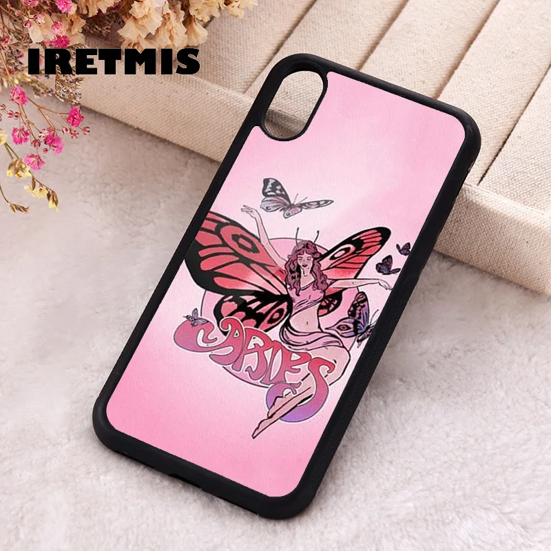 Iretmis Phone Cover Case For iPhone X XS Max XR 11 12 13 PRO MINI 14 15 16 Plus Rubber Silicone Aries