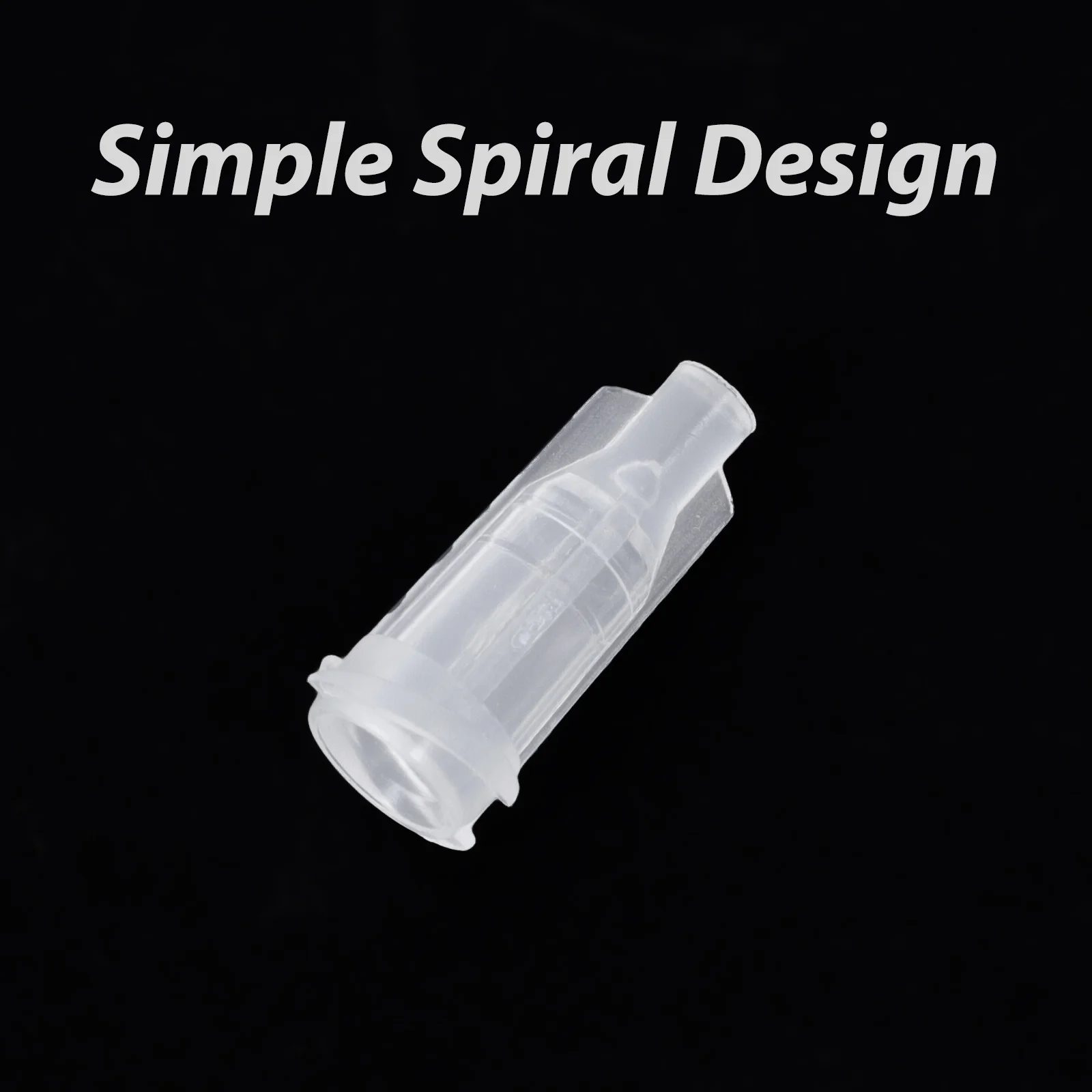 100Pcs Syringe Cap Plastic Screw Type Leak-Proof Replacement Tips for Medical Laboratory Industrial Application