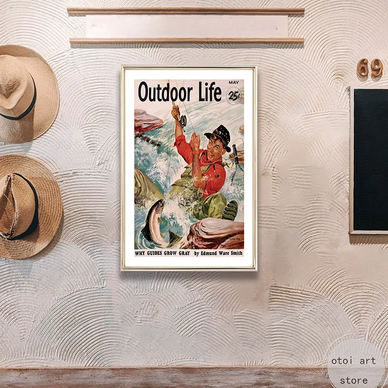 Affiches d'art de pêche à la m - Outdoor Hunting Pictures avis et prix