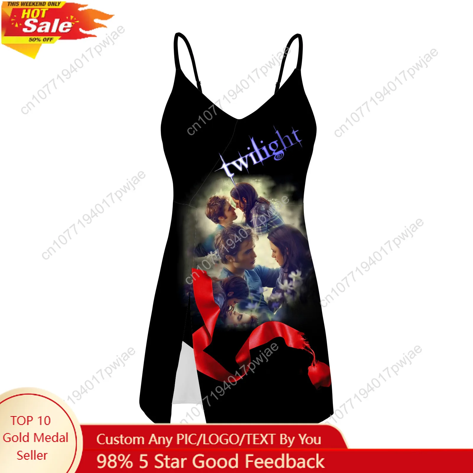

Twilight Movie Edward Bella Sling Dress Swimsuit Womens Bathing Suits Fashion Swimwear Pool Beach Bikini Custom Made Beachwear