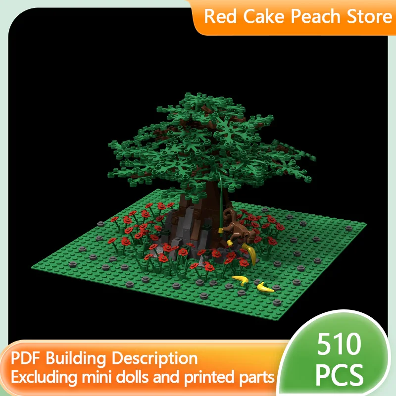 

City Street View Model MOC Building Bricks Large Plant Tree Modular Technology Children Holiday Gifts Assemble Toys Suit