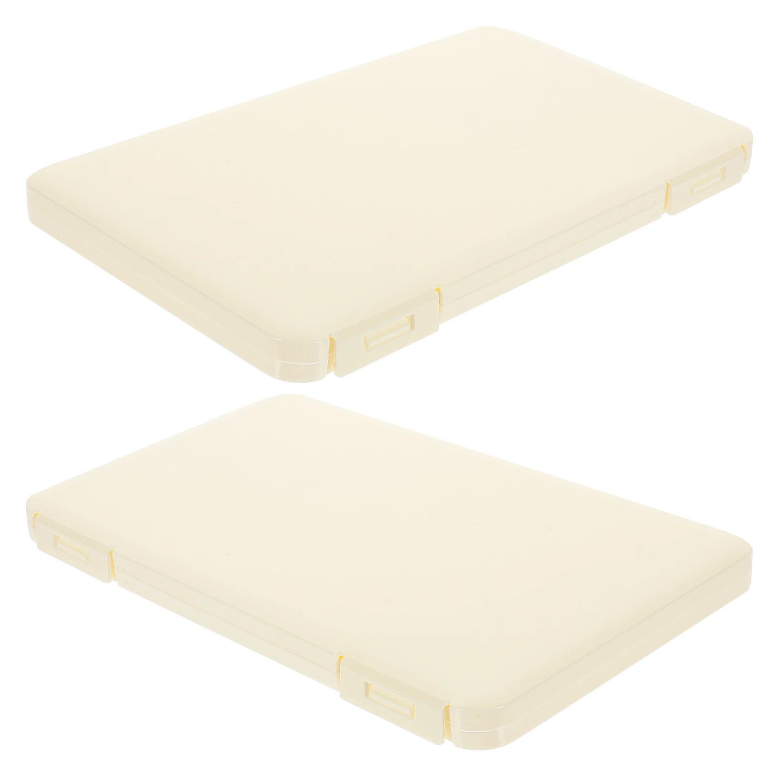 

2pcs Eyelash Storage Case Large Capacity Fake Eyelashes Organizer Box Portable PP Material Makeup Container Lashes Holder