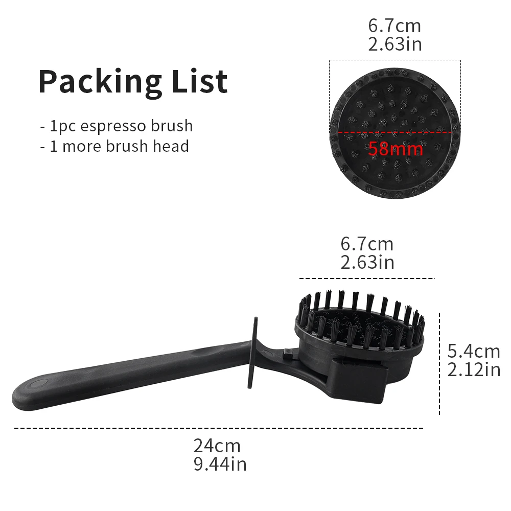 Coffee Machine Cleaning Brush 51/58mm Espresso Coffee Maker Group Head Cleaning Brush Barista Cleaning Tools Accessories