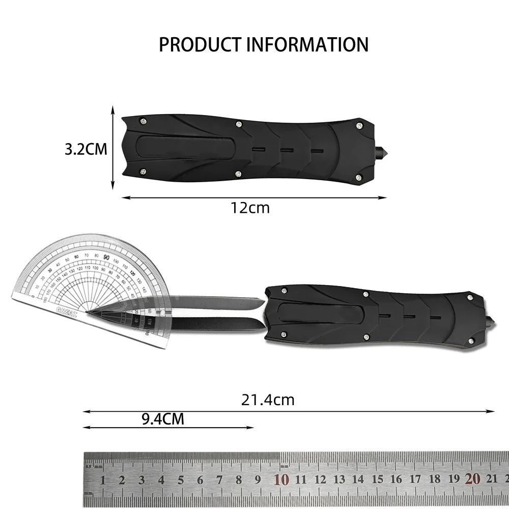 Outdoor Knife Pocket Knife 440C Blade ABS / Aluminum Alloy Handle Halloween Gifts Camping Hiking Survival Hunting Tools