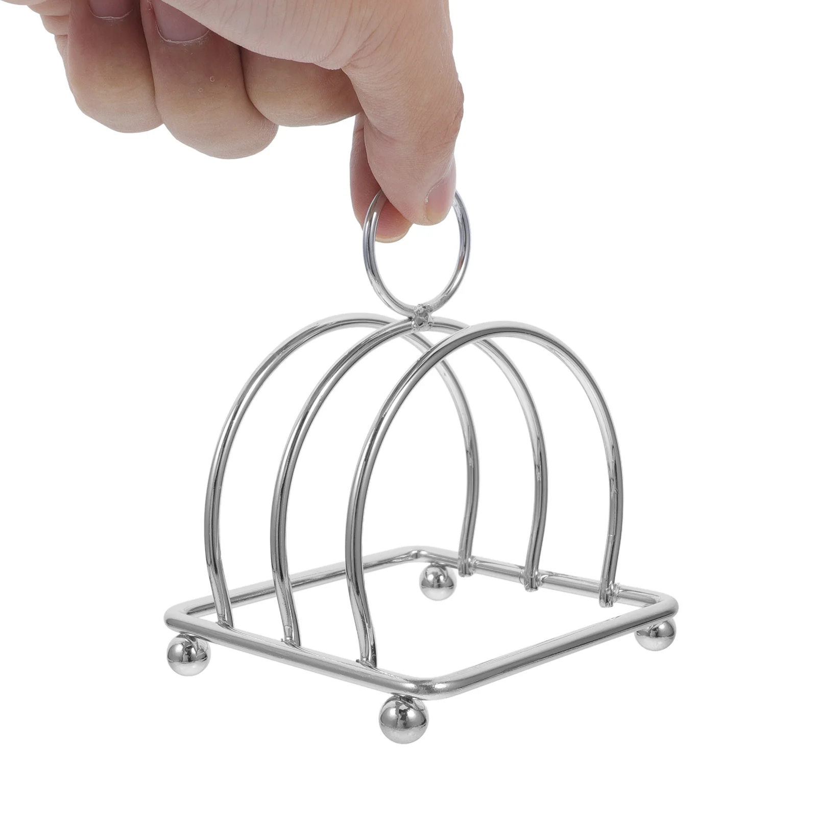 Stainless Steel Bread Rack Toast Holder 4 Tier Kitchen ganizer Bookshelf Slice Display Stand Storage Grid