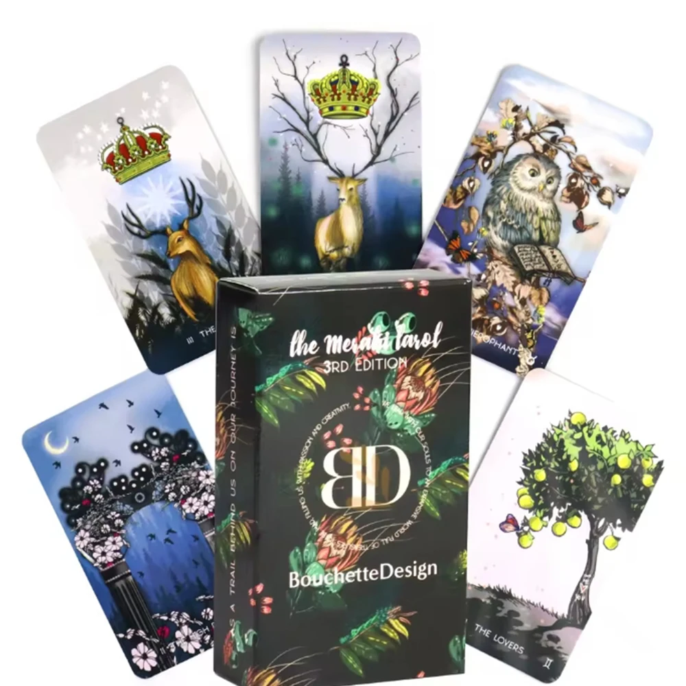 El Tarot Meraki inspirado en la magia de la naturaleza Animal 79 tarjetas basadas en el sistema Rider Waite Divin