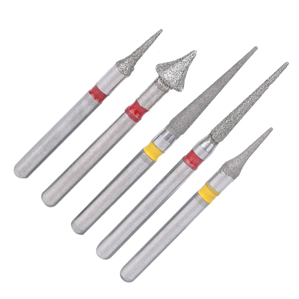 5 Pcs Dental High Speed Diamond Bur Orthodontic Interproximal Enamel Set Dentist Tool Lab Dental Material Emery Powder Drill Bit