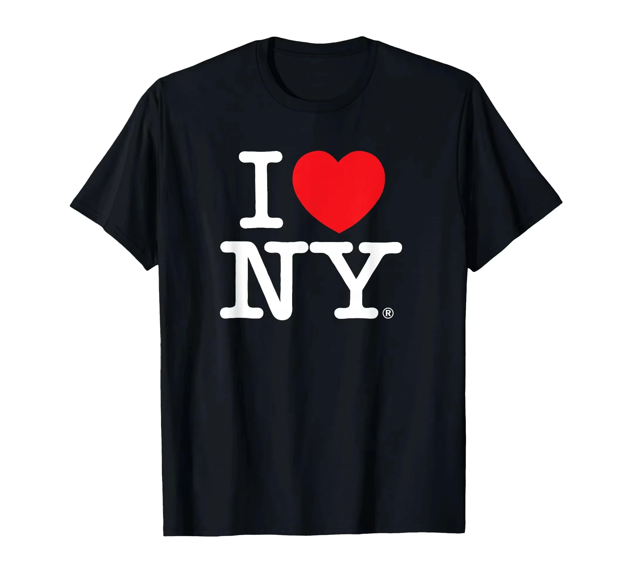 I LOVE NY Klassisches Logo T-Shirt Geschenk für Männer und Frauen Bedrucktes T-Shirt Sommer Mode Vintage Rundhals-T-Shirt Grafik-T-Shirts