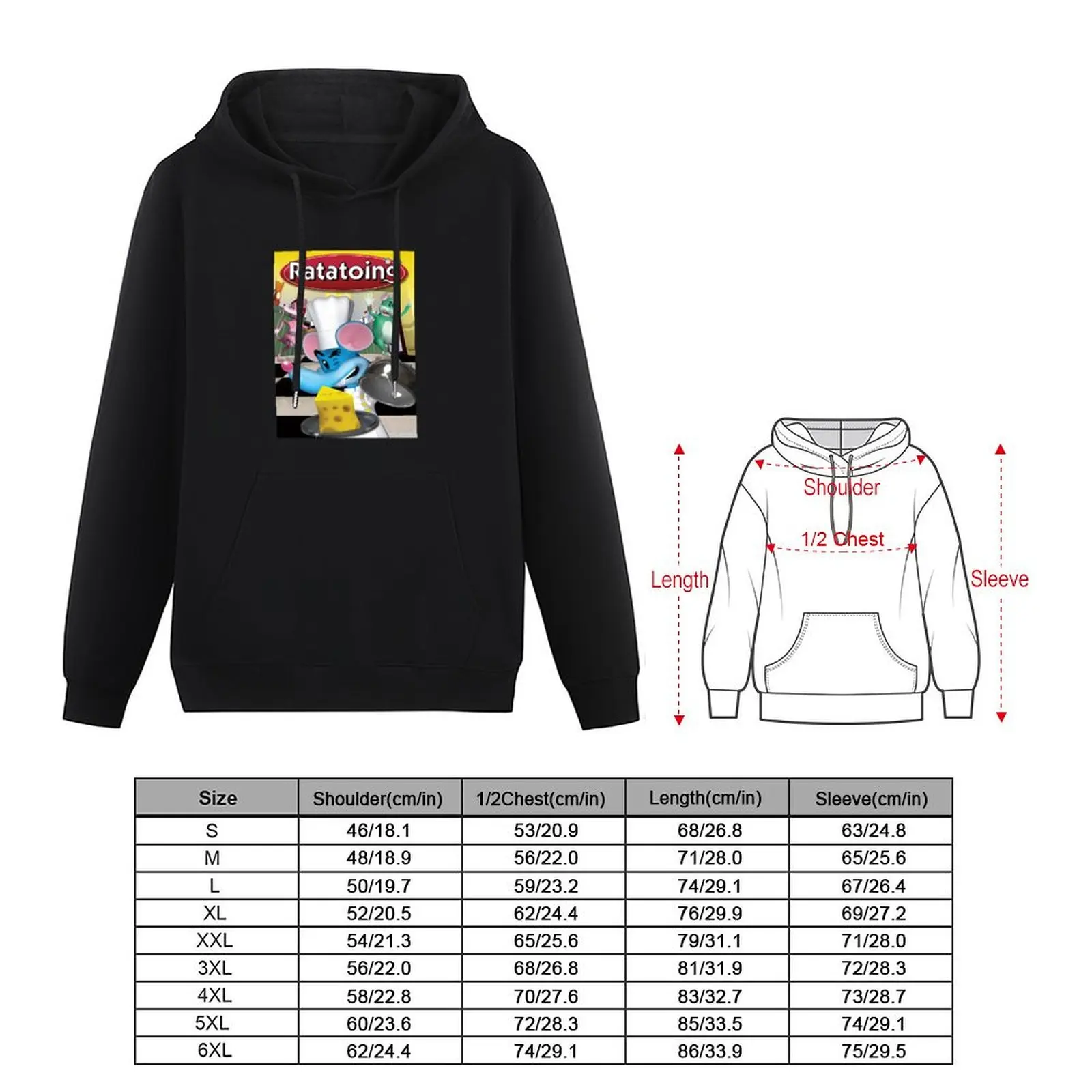 Ratatoing Classic Pullover Hoodie mens clothing korean autumn clothes men's hoodies