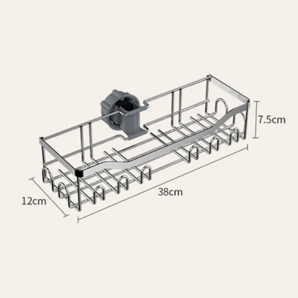 1pc Bathroom Shelves Shampoo Tray Shower Storage Holder Pole Shelve Lifting Rod Rack Stainless Steel Bathroom Storage Shelf