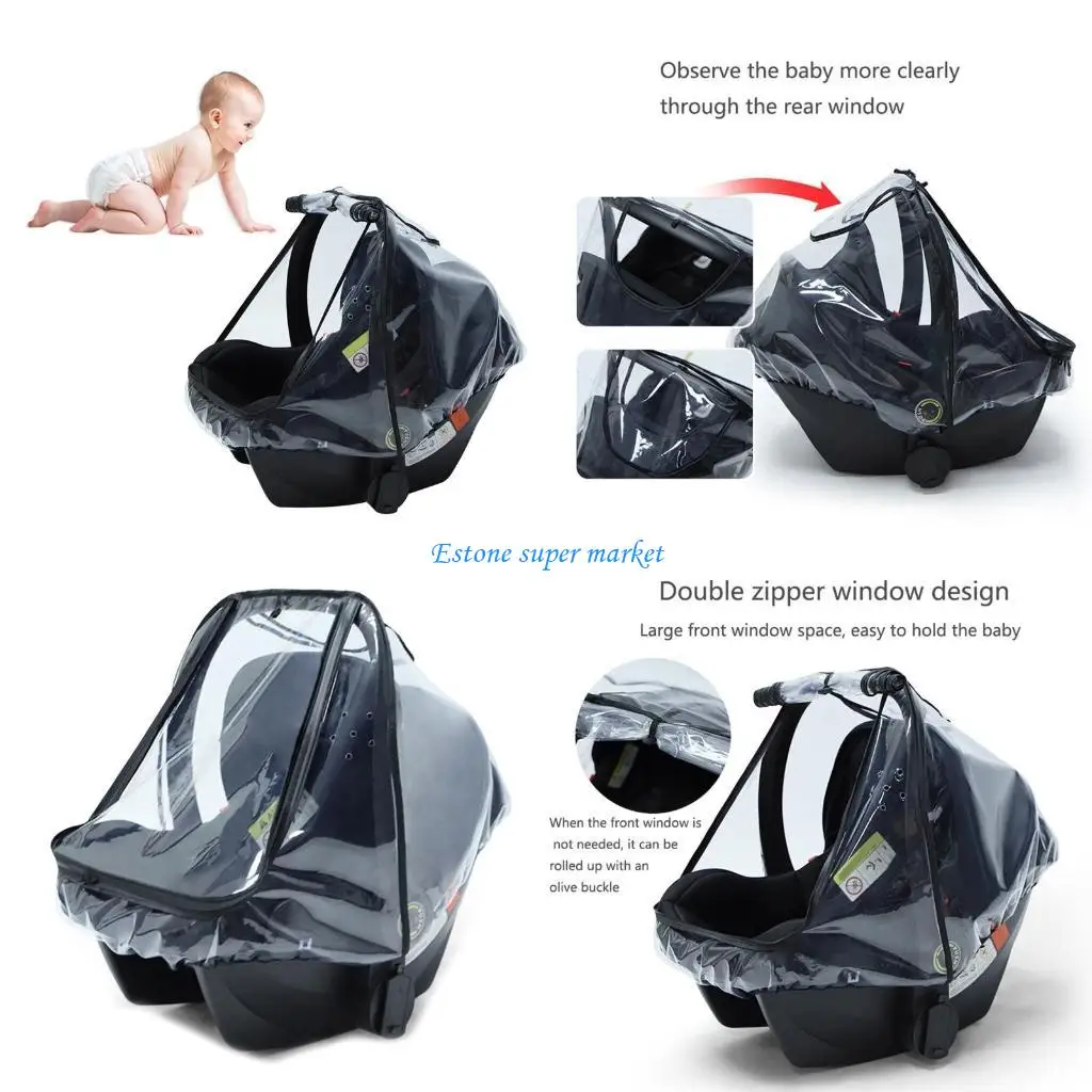 

090B детский автомобиль для сиденья, дождевик, пищевой класс, коляска из этиленвинилацетата, защита от атмосферных воздействий,