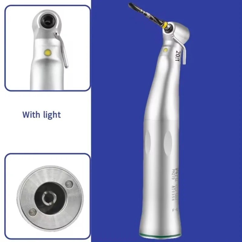 

20:1 Dental Implant External Spray Handpiece Mini LED with Button & Generator Dental Drill Accessory