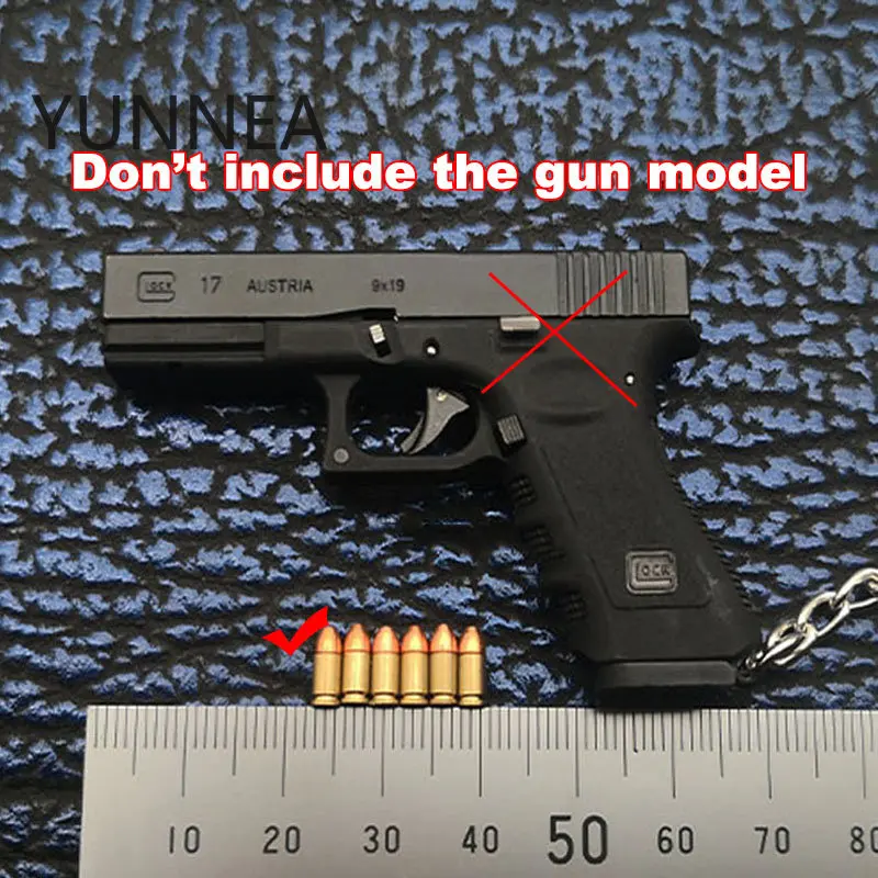 Miniatura Modelo 1:3 Glock G17 Bala Liga Mini Toy Gun Modelo Acessórios