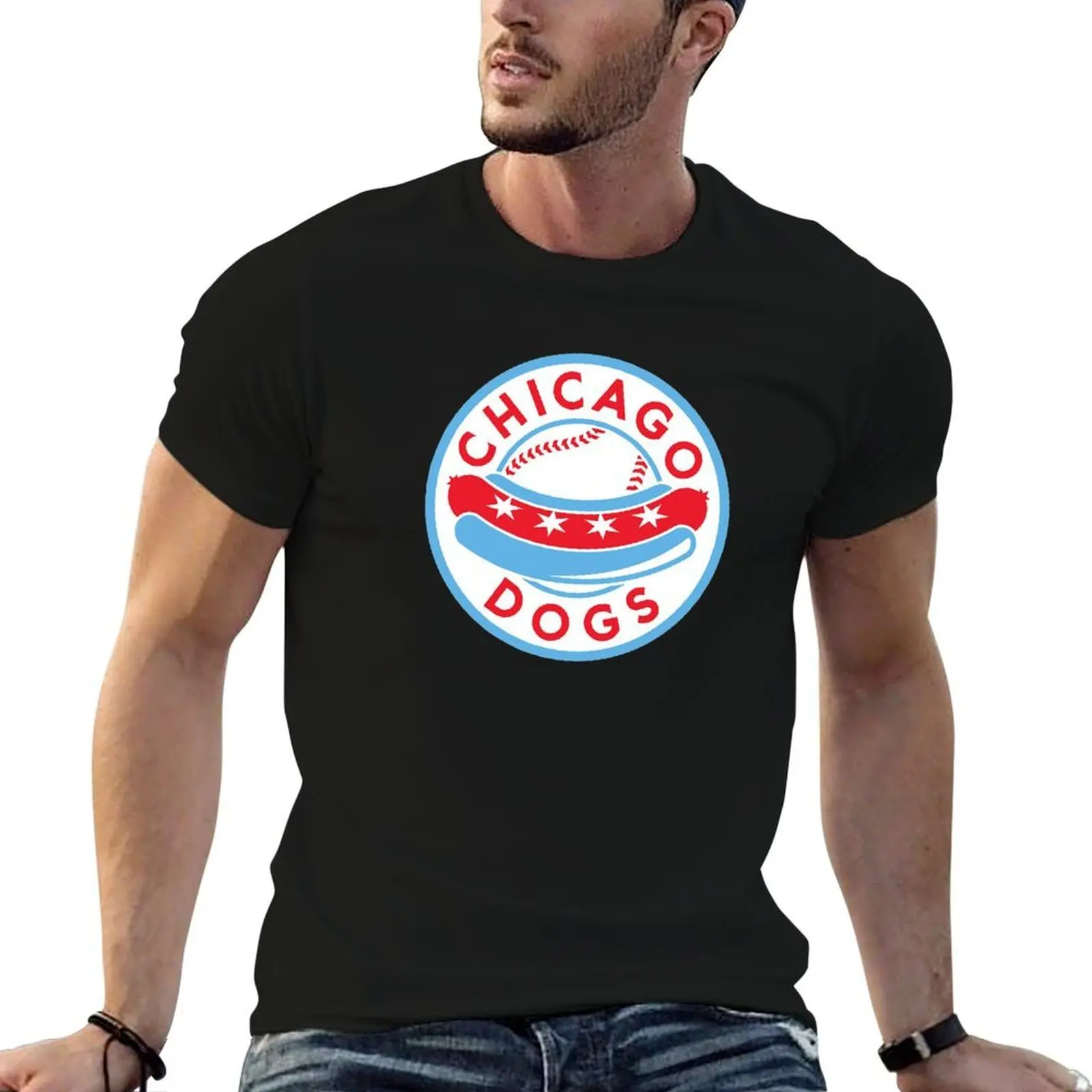 

Chicago Dogs T-Shirt man t shirts for men t shirt personalised man t shirt cotton T-Shirt