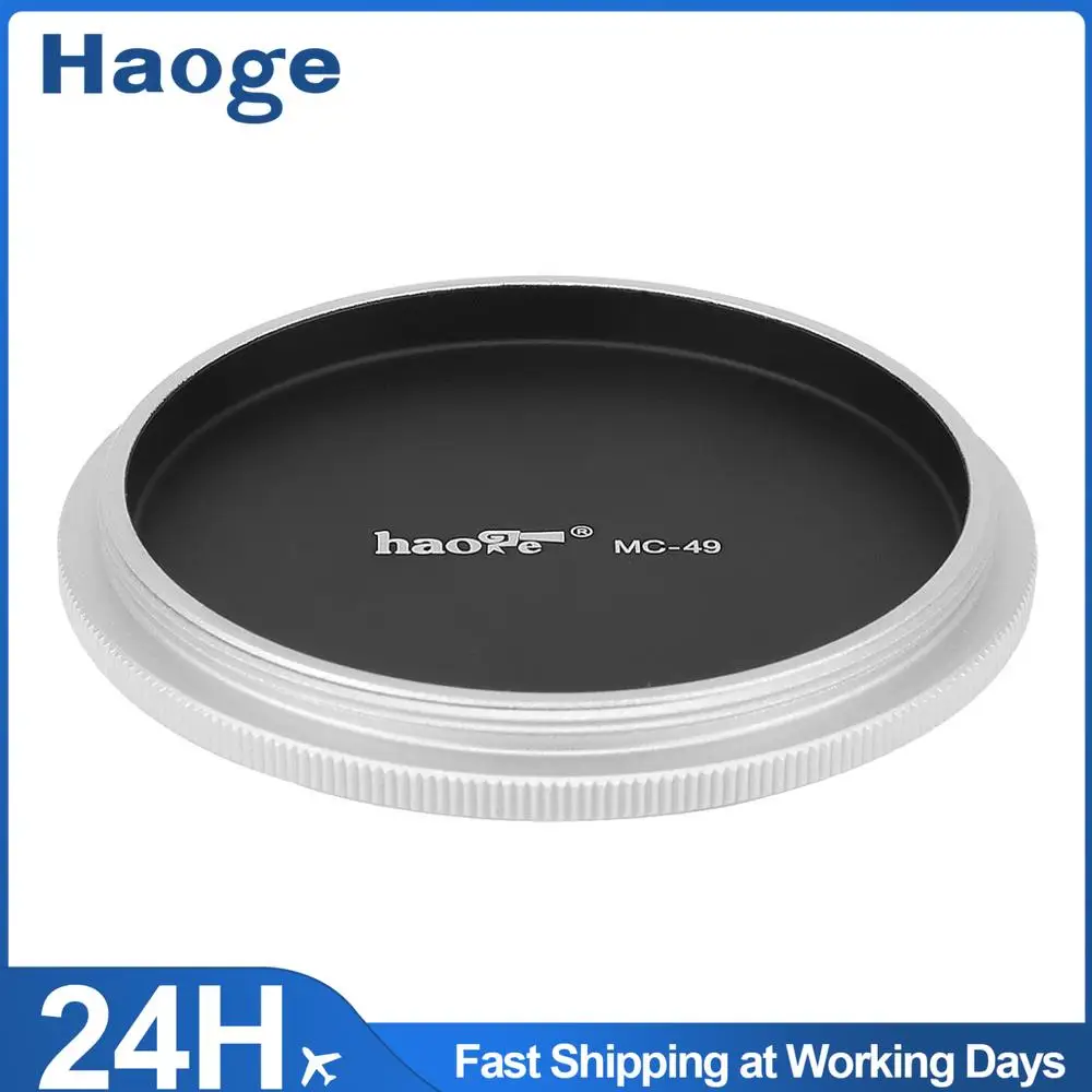 Haoge tampa de lente traseira de metal, capa para fujifilm fuji fujinon flash flash flash