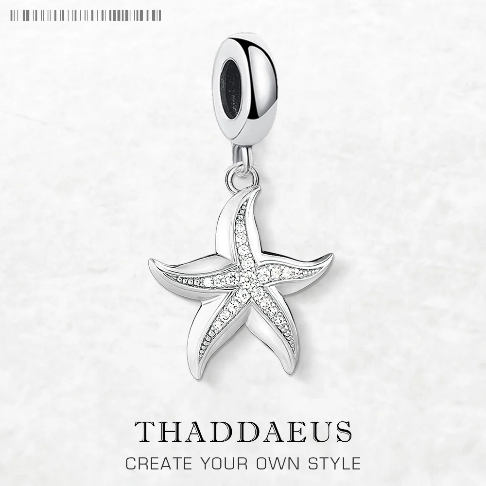 

Starfish Dangle Charm Pendant Trendy Sterling Silver 925 Fashion Jewelry Women Gift