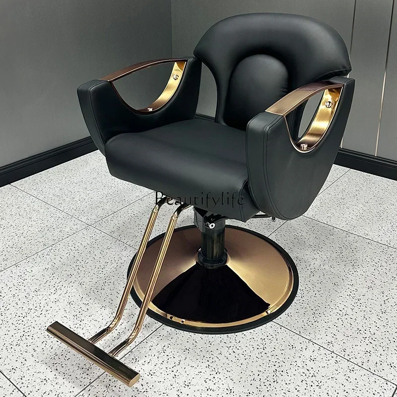 

Hot Dye Salon Chair Can Be Put down Hair Cutting Chair for Hair Salon Simple High-End Hair Cutting Stool