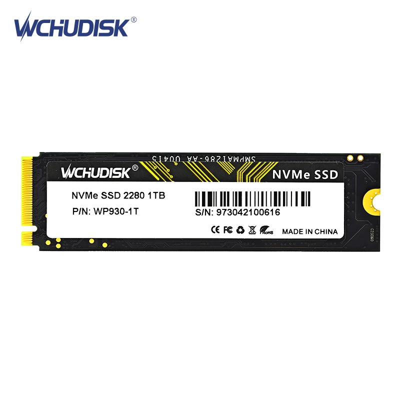 Imagem -02 - Wchudisk-disco de Estado Sólido Interno para Desktop e Laptop M.2 Nvme Pcie Gen3x4 Ssd 256gb 512gb 1tb 2tb 2280