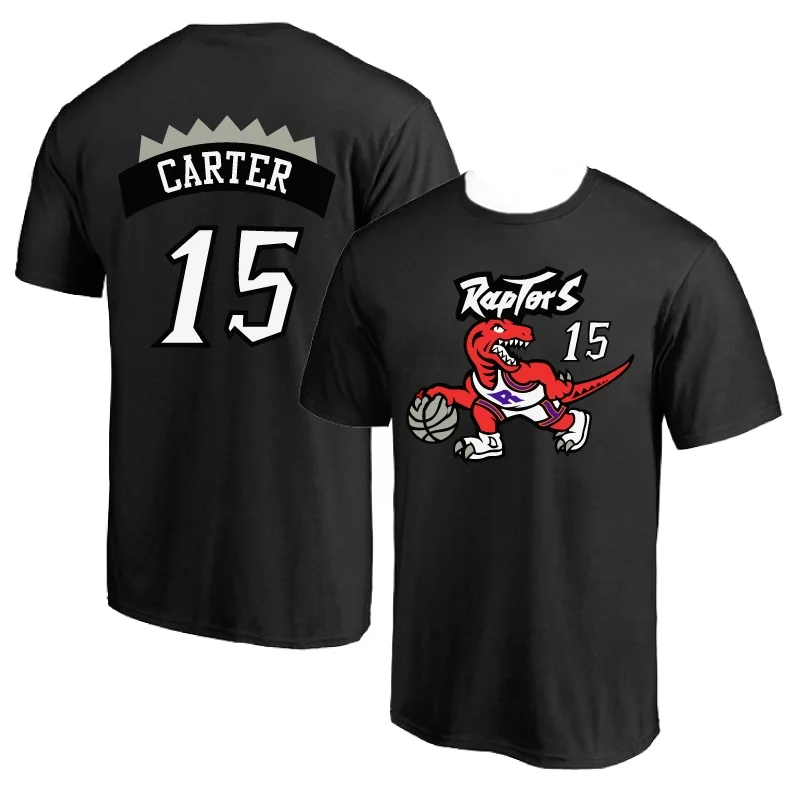 Retro Version of Toronto No.15 Vince Carter Jersey, Training Jersey, 3D Round Neck Short Sleeved T-shirt, Basketball Sport