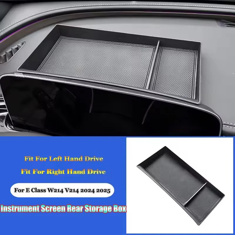Para Mercedes Benz Clase E W214 S214 2024-2026 pantalla de navegación para salpicadero de coche caja de almacenamiento trasera bandeja organizadora accesorios para automóviles