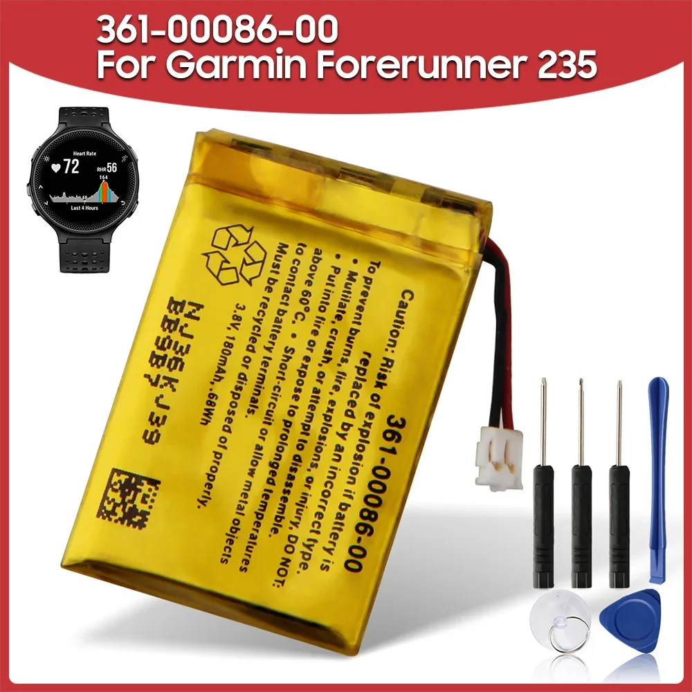 Replacement Battery 361-00086-00 For Garmin Forerunner 630 645 220 225 235 735 Forerunner235 Vivoactive 4 4S 361-00086-10