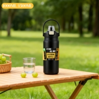 1000ML/1500ML Stainless Steel Vacuum Insulated Water Bottle BPA Free Portable Coffee Mug Thermos Bottle Office Travel Outdoor