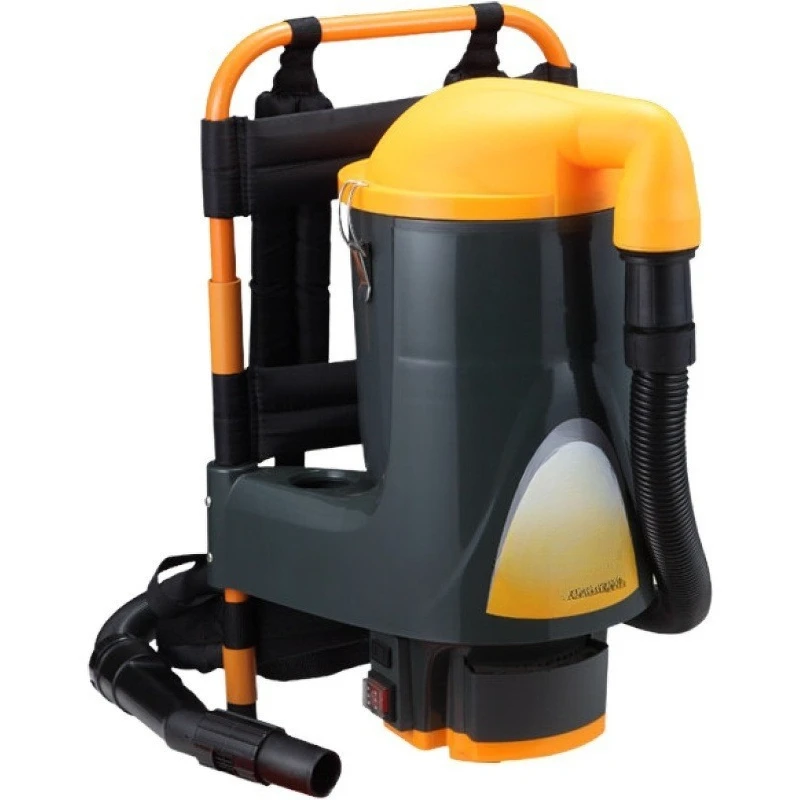 Reinigungsstaubsauger für große Höhen. Rückenstaubsauger