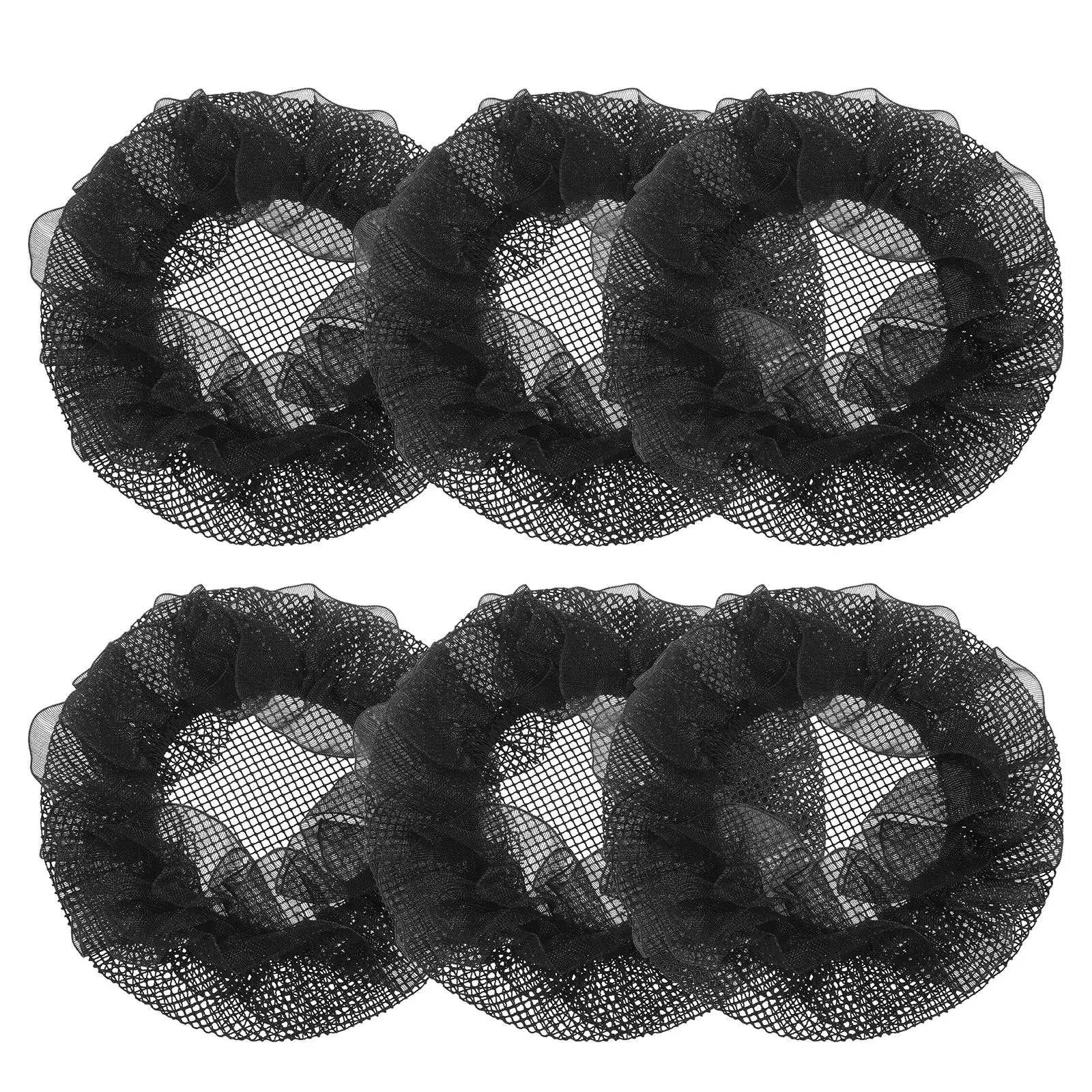 

6pcs for Ballet Gymnastics Women Girls Decorative Lace Ballet Hair Bun Net Bun Hairnets Breathing Comfortable