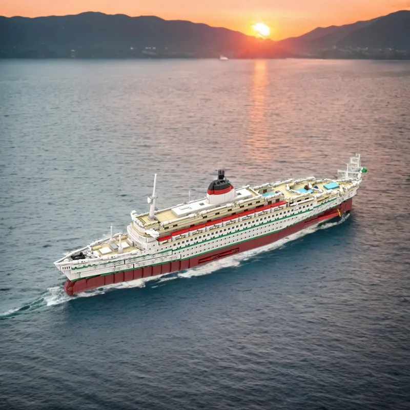 2498 قطعة MOC الناقل ليوناردو دافنشي سفينة التراص الطوب نموذج بناء لعب طفل هدية الإبداعية التعليمية