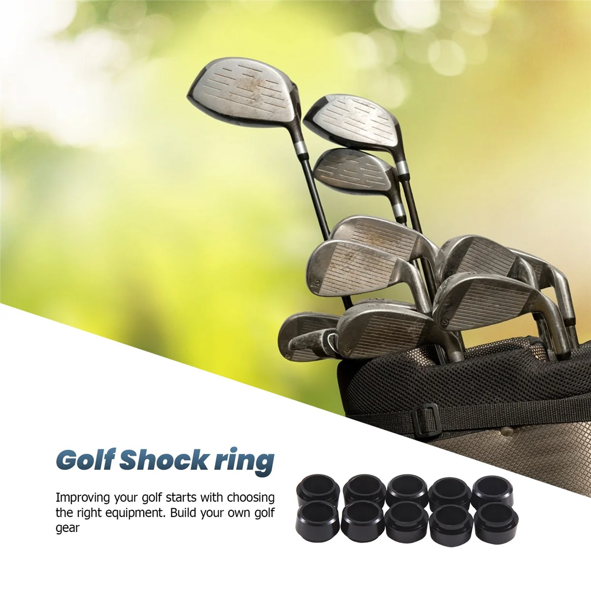 SMIEA 10 Uds casquillos para hierros de Golf.335 para punta de funda adaptadora Taylormade RBZ2