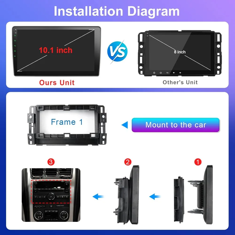Autoradio Android per GMC per Chevy Silverado Sierra Yukon Wireless CarPlay