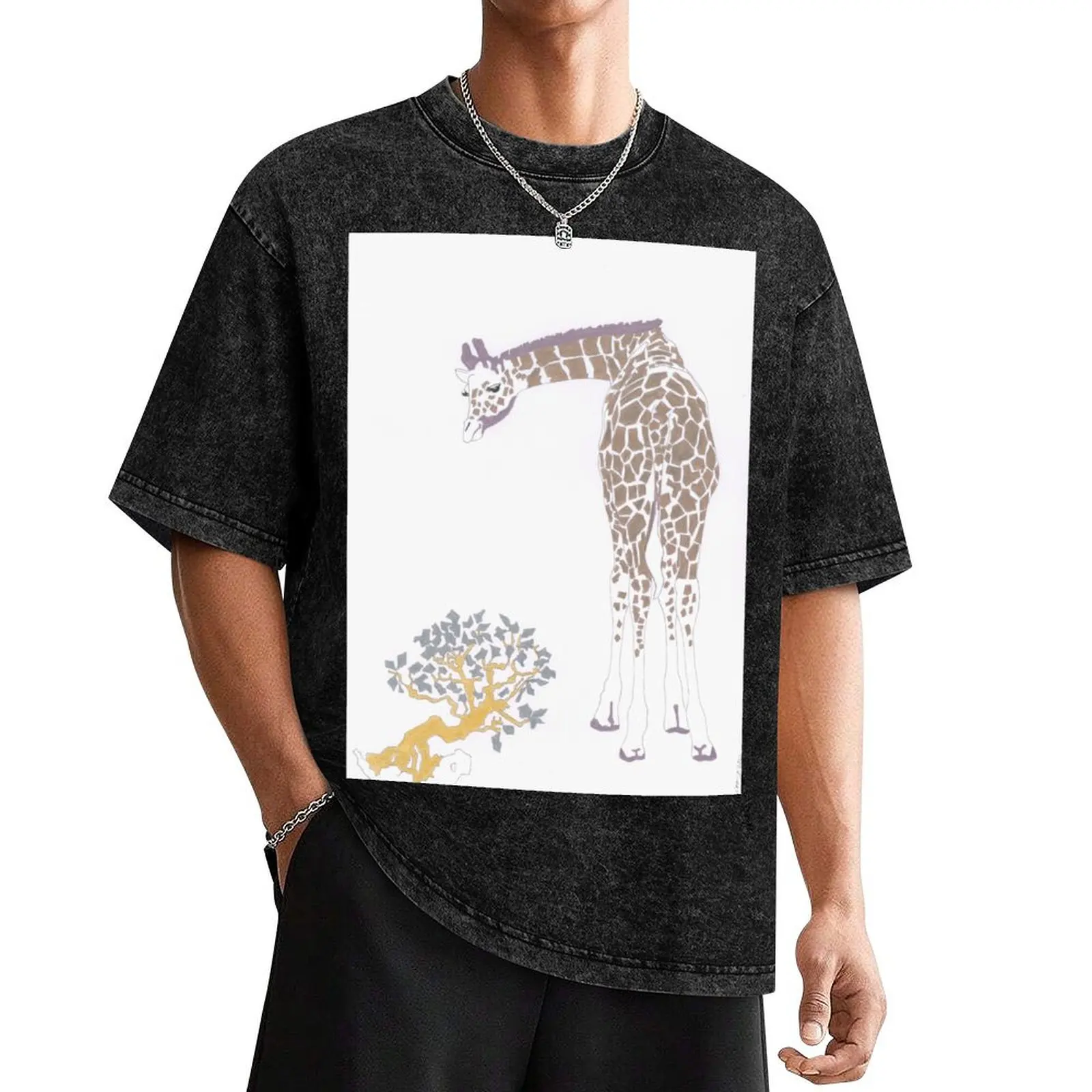

The giraffe and the bonsai T-Shirt basketball graphic tees oversizeds vintage shirts graphic T-shirt men