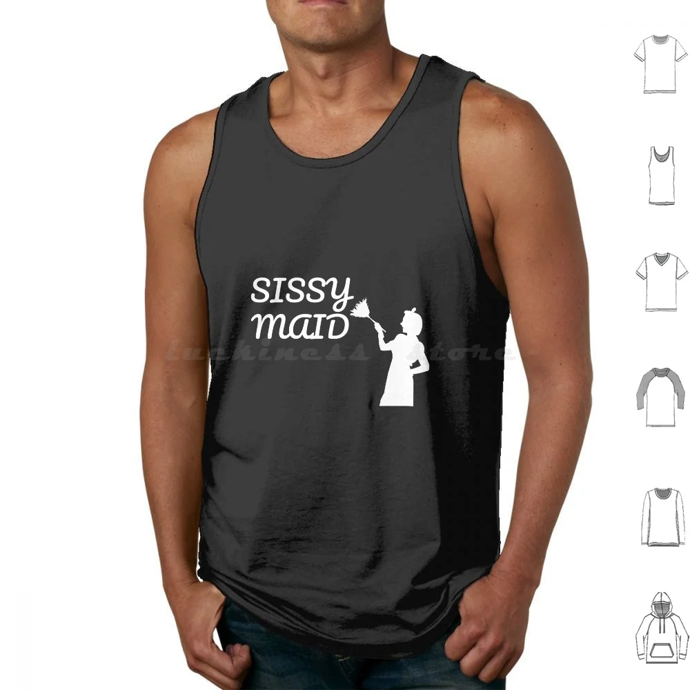 Sissy Maid , Cuckold Dom Sub Fetish Tshirt Tank Tops Vest Sleeveless Maid Of Honor Sissy Maid Bdsm Cuckold Dom Fetish Sissy