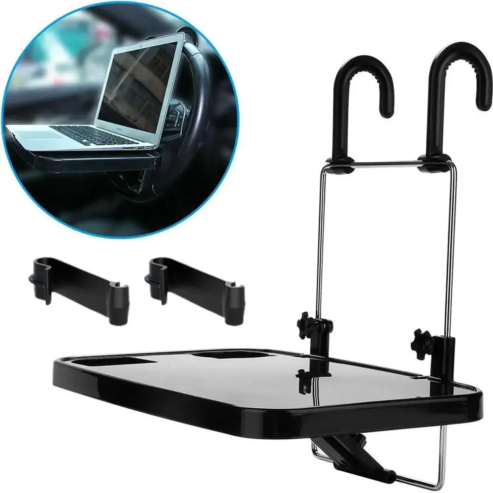 

Car Back Seat Table Folding Dining Food Drink Writing Mount Back Laptop Table Work Headrest Car Desk Seat Car Tray Seat C6E7