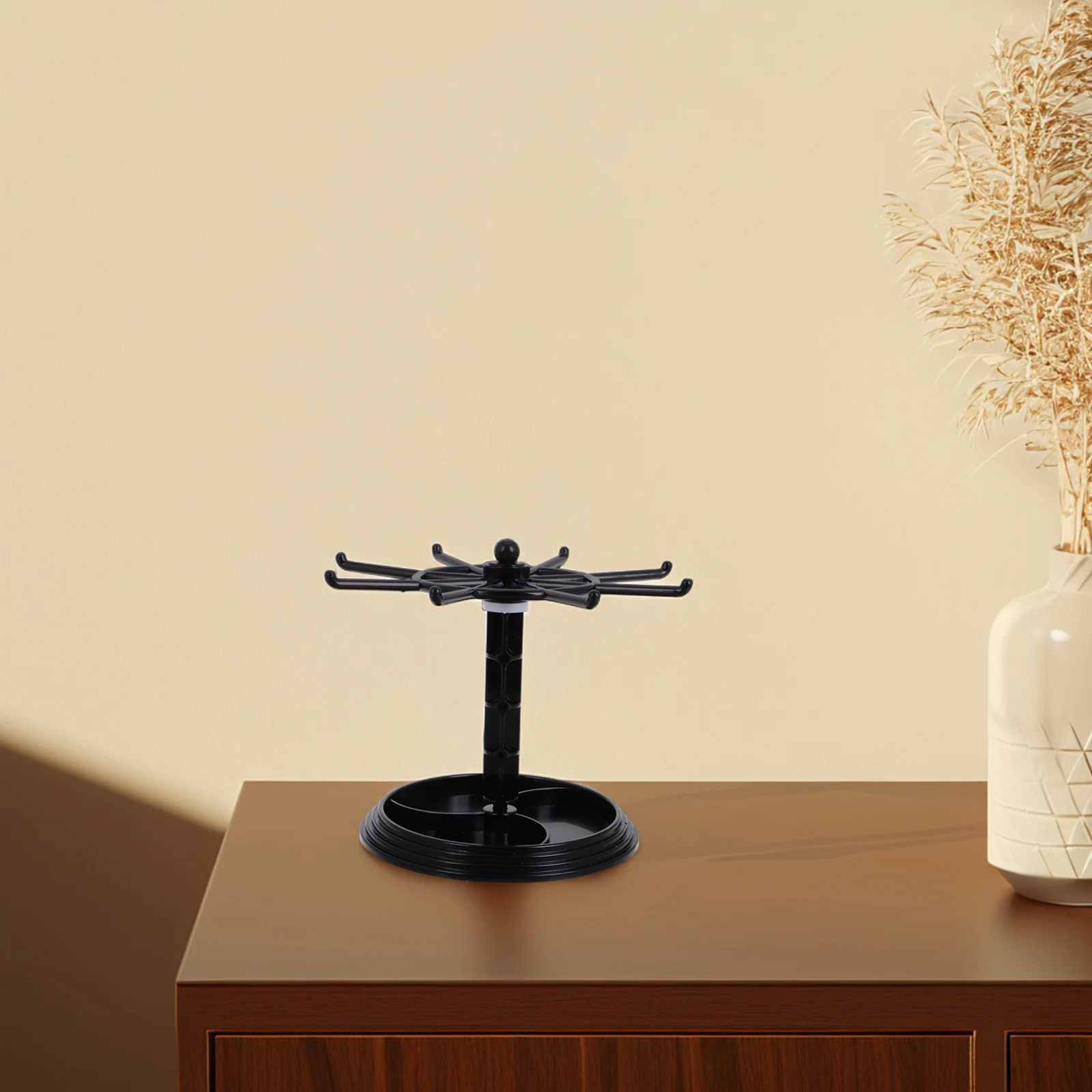 

Rotating Jewelry Display Stand Desktop Organizer Rack Keychain Holder Bracelet Earring Spinner Small Accessories