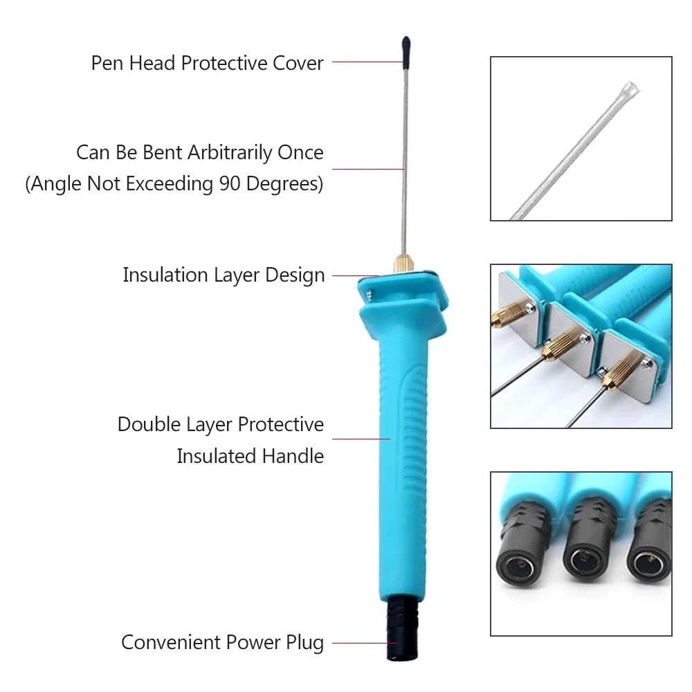 Imagem -03 - Máquina Elétrica de Corte de Espuma com Fonte de Alimentação Caneta de Cortador de Poliestireno Temperatura Ajustável Eua ue Plug cm 25 cm 12v