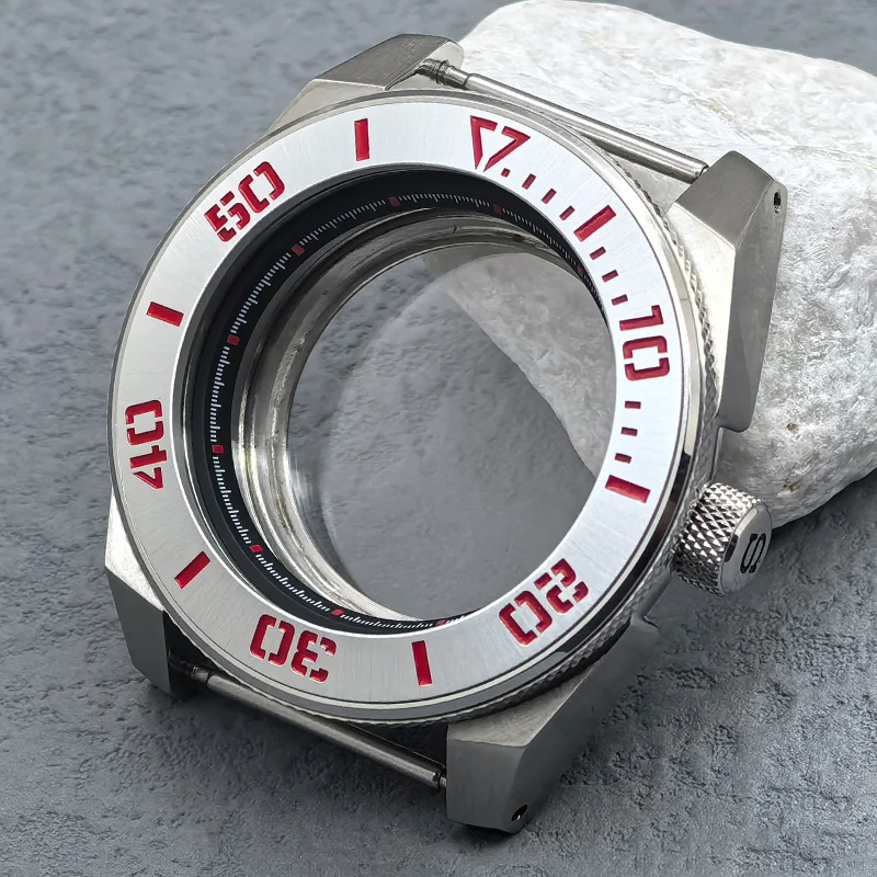 

Customized NH35 Case Samurai King Sapphire Crystal Glass Case Fits NH35 NH36 4R 7S26 Movement 28.5mm Dial Transparent Back Cover