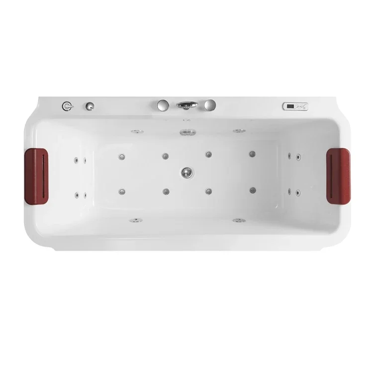 

z air bubble bathtub with head support