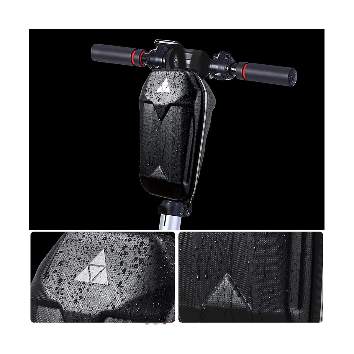 New Scooter Storage Bag, 5L Large Capacity Hard Shell Splash Waterproof Scooter Front Bag, Storage Bag,Handlebar Bag