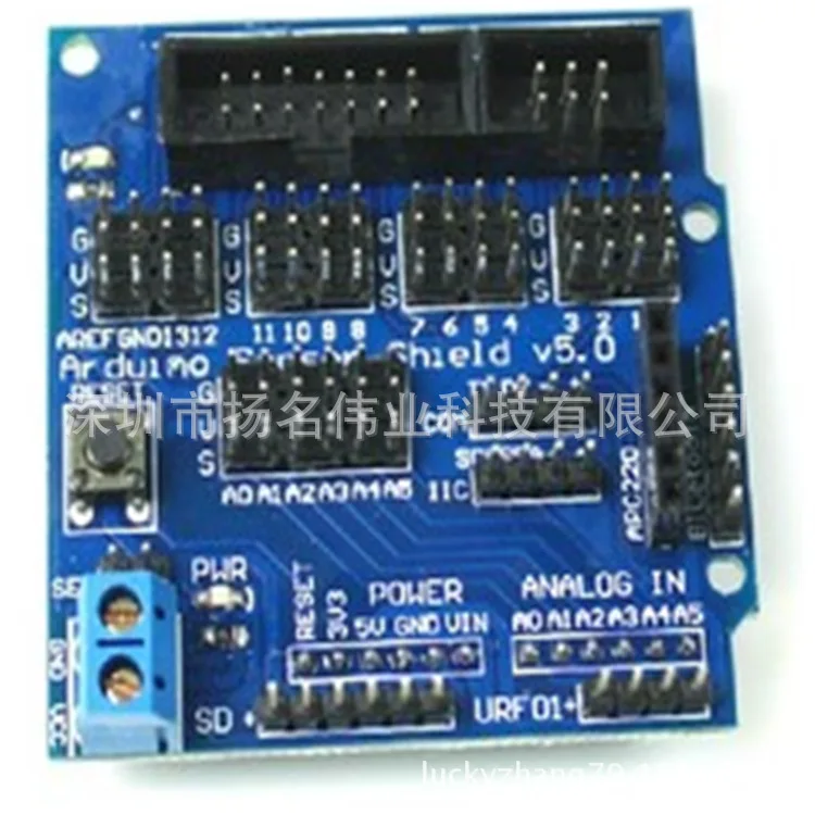 Scheda di espansione V5 Sensore Shield v5.0 Blocco elettronico Versione blu