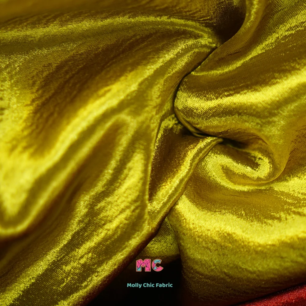 반짝이는 새틴 눈꽃 무늬 밝은 더블 크레이프 부드러운 새틴 원단, 드레스, 무대 의상, 디자이너 의류 재봉용 원단