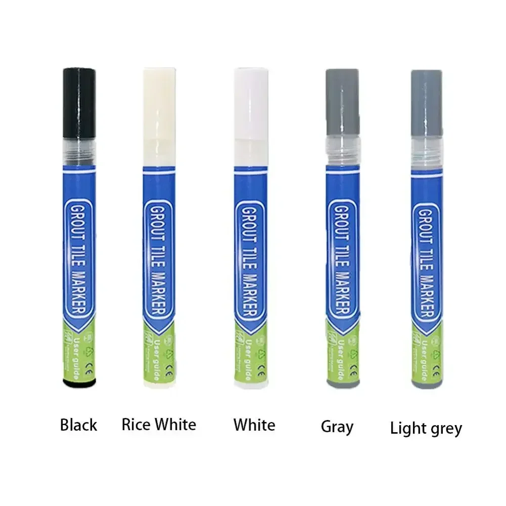 Tile Grout Pens White Waterproof Tile Marker Grout Pen Wall Seam Pen For Tiles Floor Bathroom Decontamination Seam Repair Tools