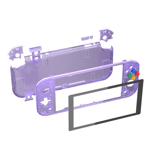 Imagen 2 del producto Carcasa de controlador portátil de repuesto eXtremeRate, carcasa personalizada con protector de pantalla y botones ABXY para Nintendo Switch Lite