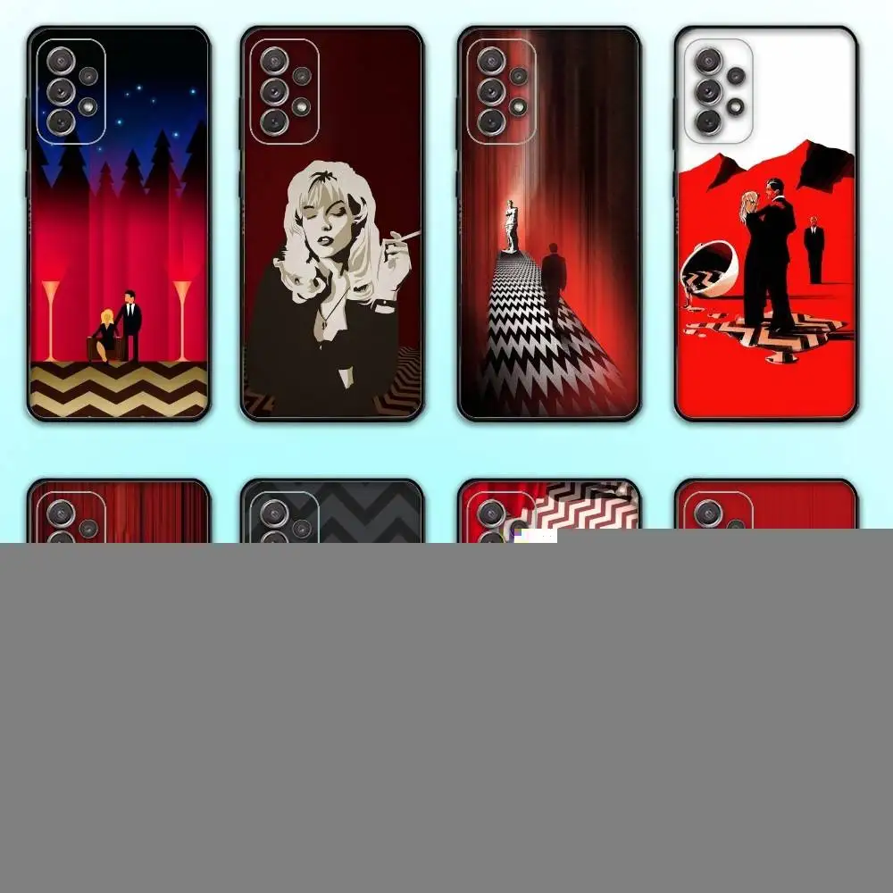 T-Twin P-Peaks Fire Walk With Me Phone Case  For Samsung S25,S24,S21,S22,S23,S30,Ultra,S20,Plus,Fe,Lite,Note,10,9,5G Black Cover