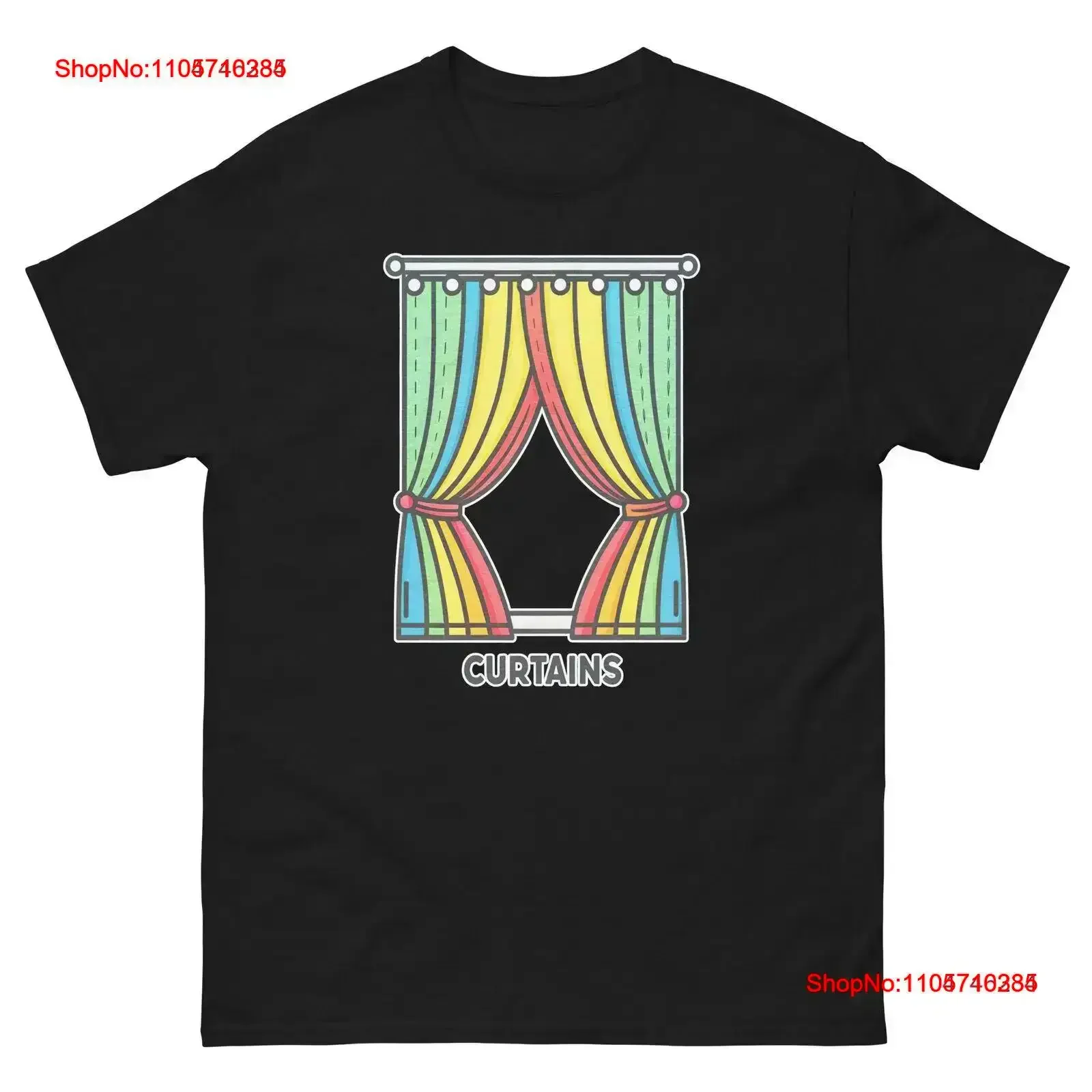 Curtains Hotel Item Travel Motel T Shirt vintage Washed Comfortable Slightly Stylish fashion Soft Versatile streetwear Casual