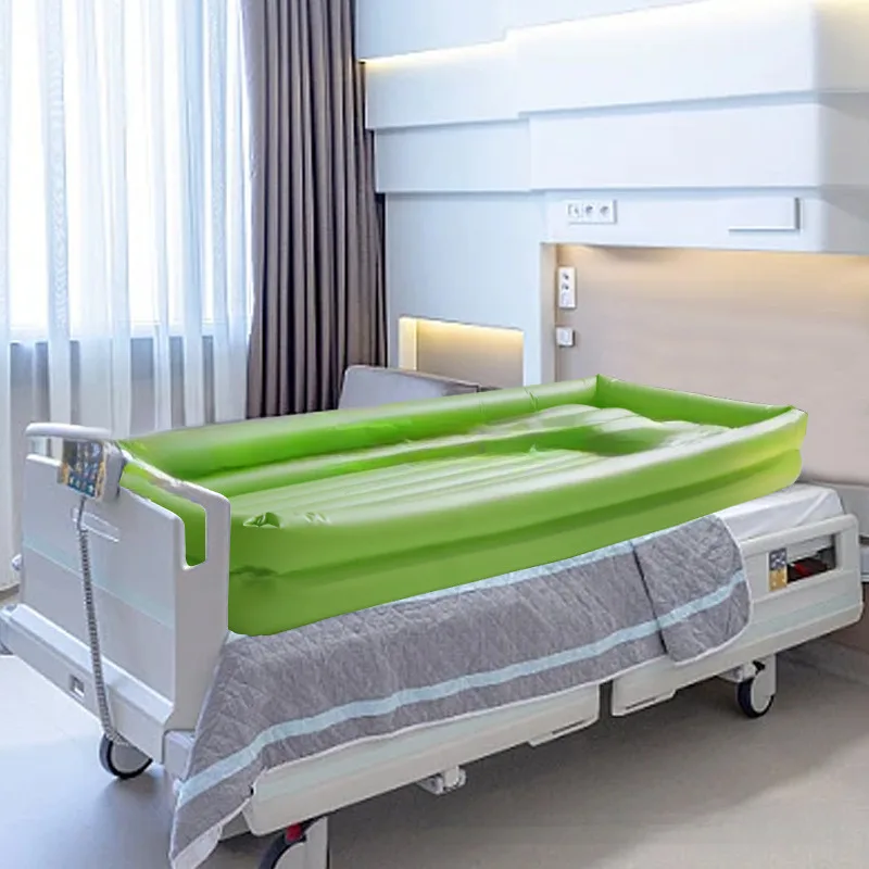 بولي كلوريد الفينيل حمام قابل للنفخ للطي الرعاية الطبية الكبار حوض استحمام المسنين الرعاية الطبية دش سرير أو المرضى المشحولة مستلزمات التمريض